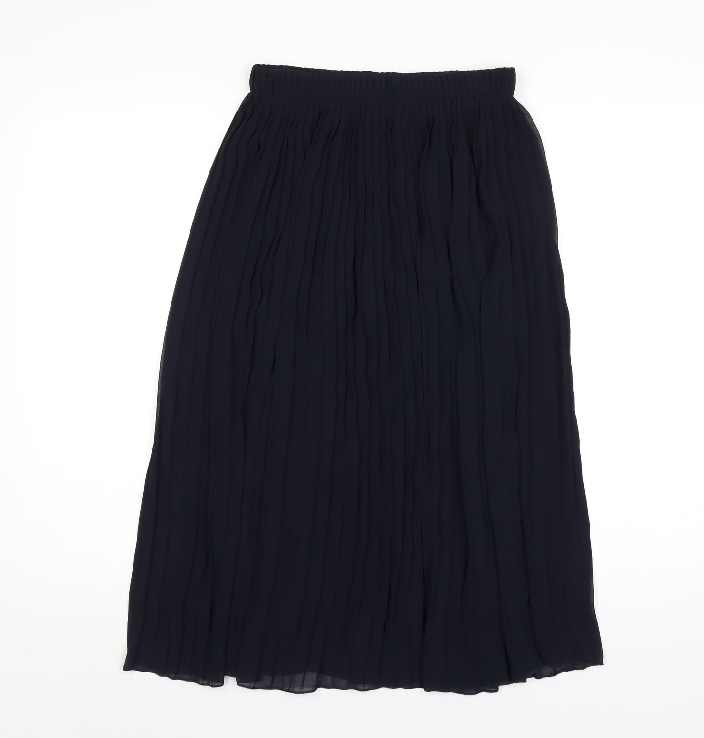 Modissima Womens Blue Polyester Pleated Skirt Size M