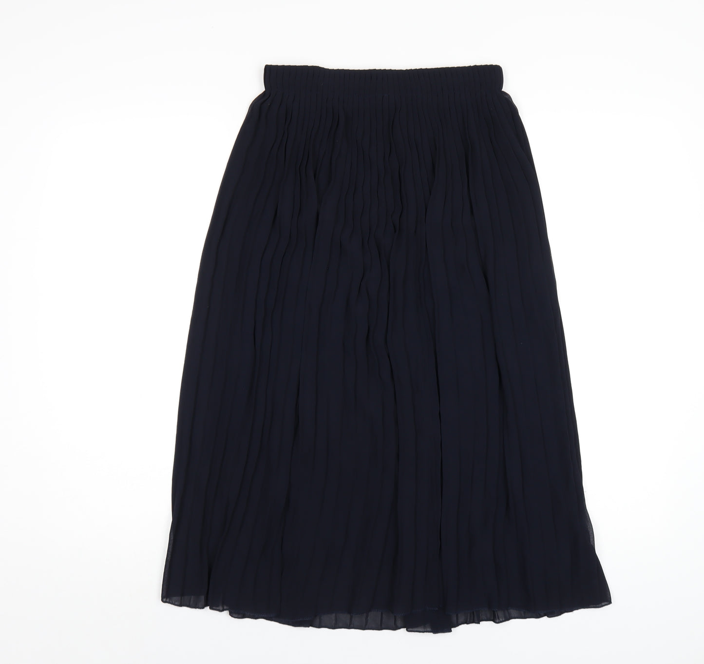 Modissima Womens Blue Polyester Pleated Skirt Size M