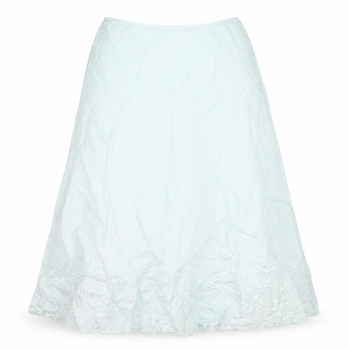Alex & Co Womens Blue Viscose A-Line Skirt Size 18 Zip