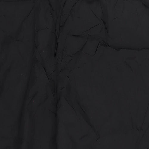 PRETTYLITTLETHING Womens Black Polyester Trousers Size 16 L31 in Regular Drawstring