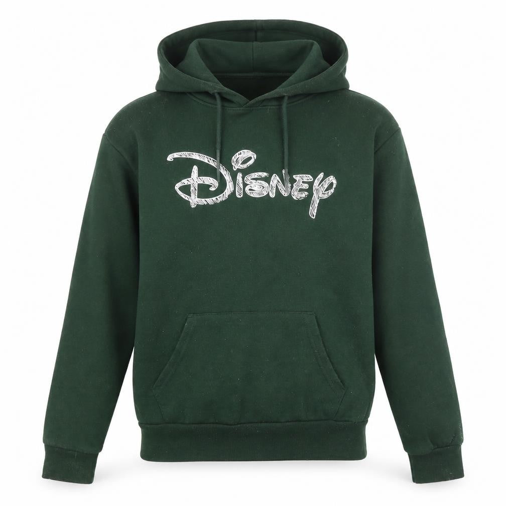 Disney Womens Green Polyester Pullover Hoodie Size S