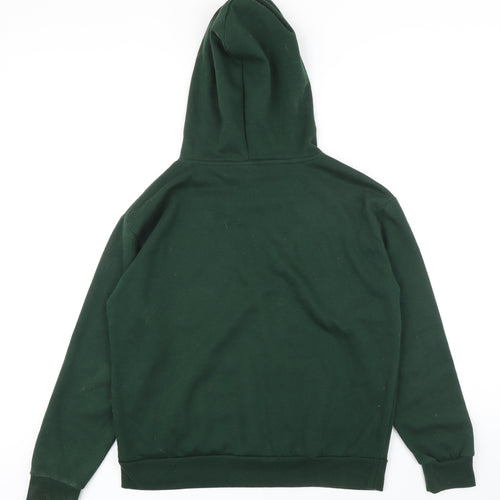 Disney Womens Green Polyester Pullover Hoodie Size S