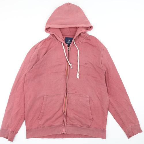 Crew Clothing Womens Pink Polyester Full Zip Hoodie Size XL