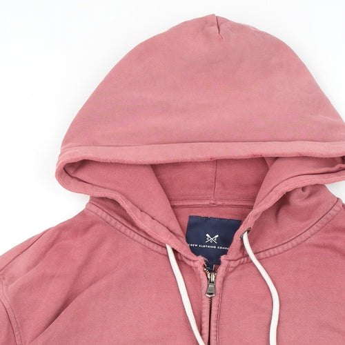 Crew Clothing Womens Pink Polyester Full Zip Hoodie Size XL