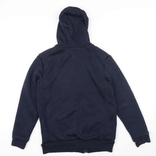 Mountain Warehouse Womens Blue Polyester Full Zip Hoodie Size M Zip