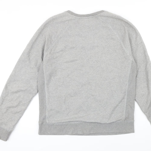 NEXT Mens Green Herringbone Cotton Pullover Sweatshirt Size M