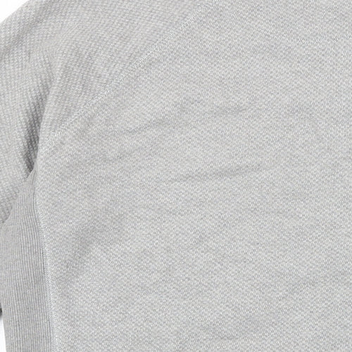 NEXT Mens Green Herringbone Cotton Pullover Sweatshirt Size M