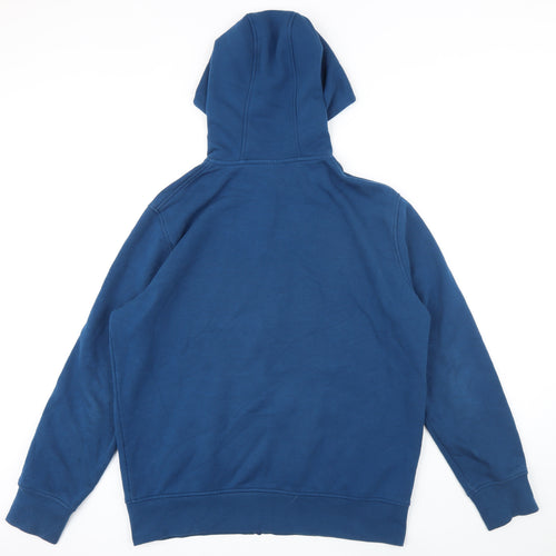 Canterbury Womens Blue Polyester Full Zip Hoodie Size L Zip