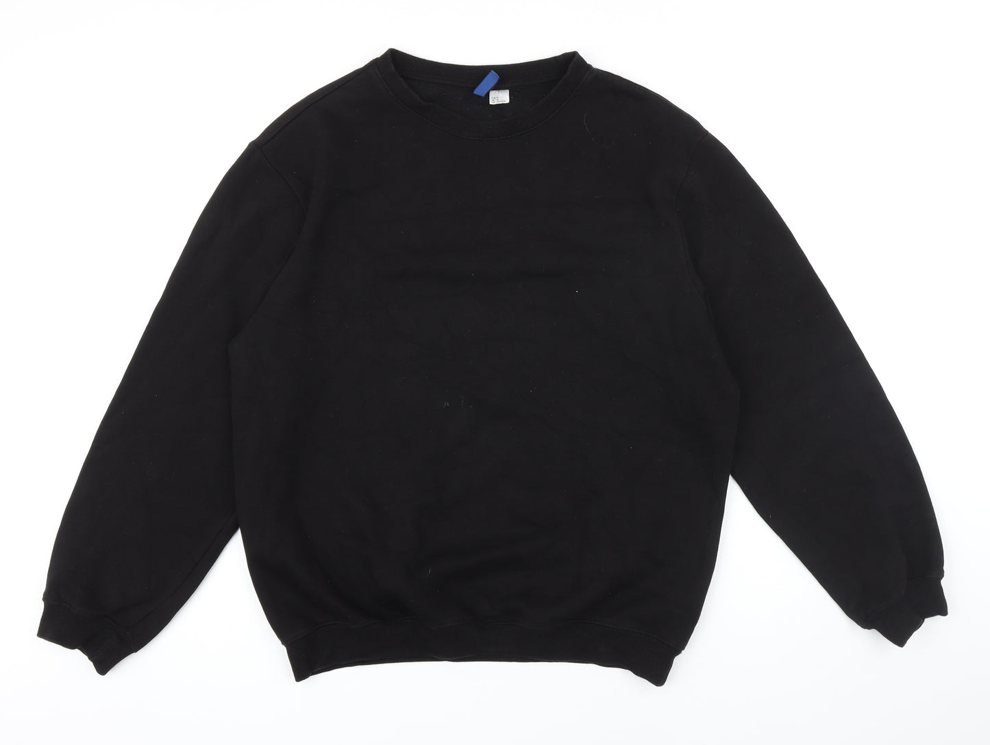 H&M Womens Black Polyester Pullover Sweatshirt Size M
