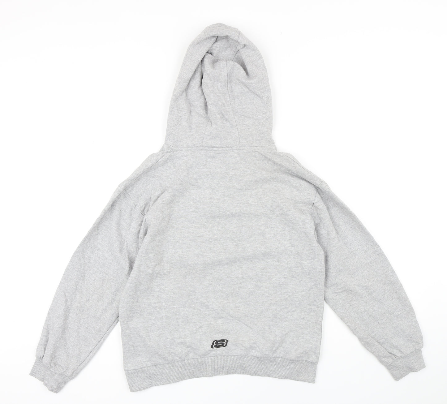 Sketchers Boys Grey Polycotton Pullover Hoodie Size 12-13 Years Zip