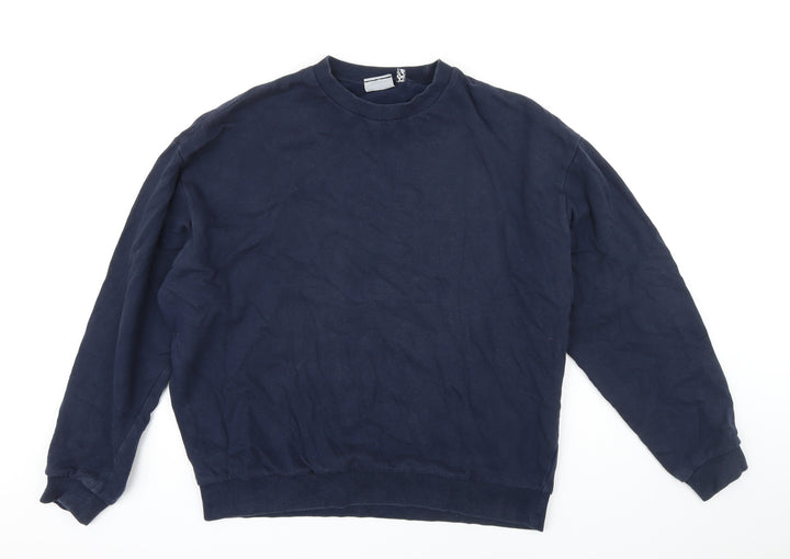 ASOS Mens Blue Cotton Pullover Sweatshirt Size S