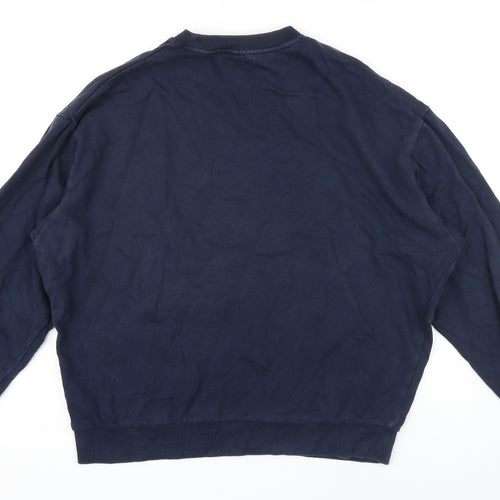 ASOS Mens Blue Cotton Pullover Sweatshirt Size S