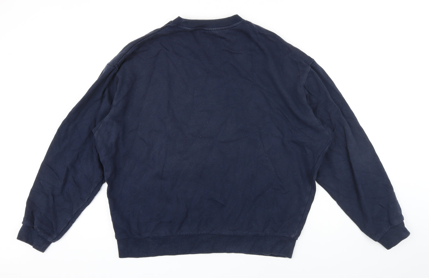 ASOS Mens Blue Cotton Pullover Sweatshirt Size S