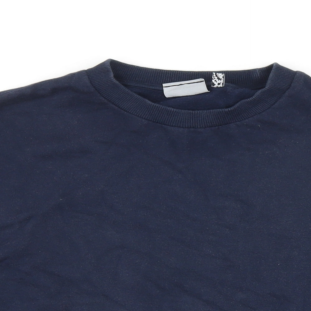 ASOS Mens Blue Cotton Pullover Sweatshirt Size S