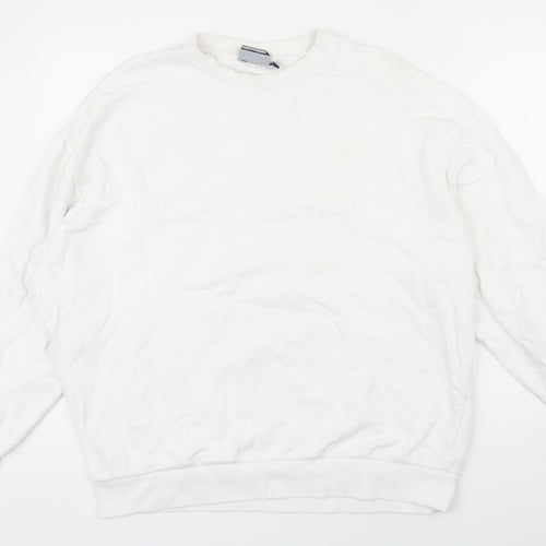 ASOS Womens White Polyester Pullover Sweatshirt Size L