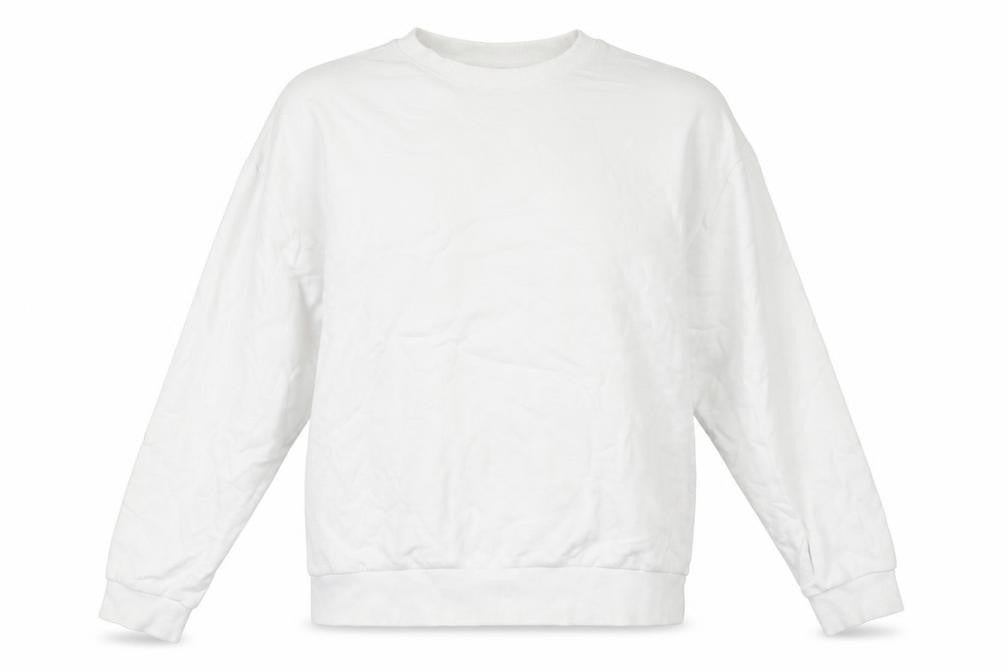ASOS Womens White Polyester Pullover Sweatshirt Size L