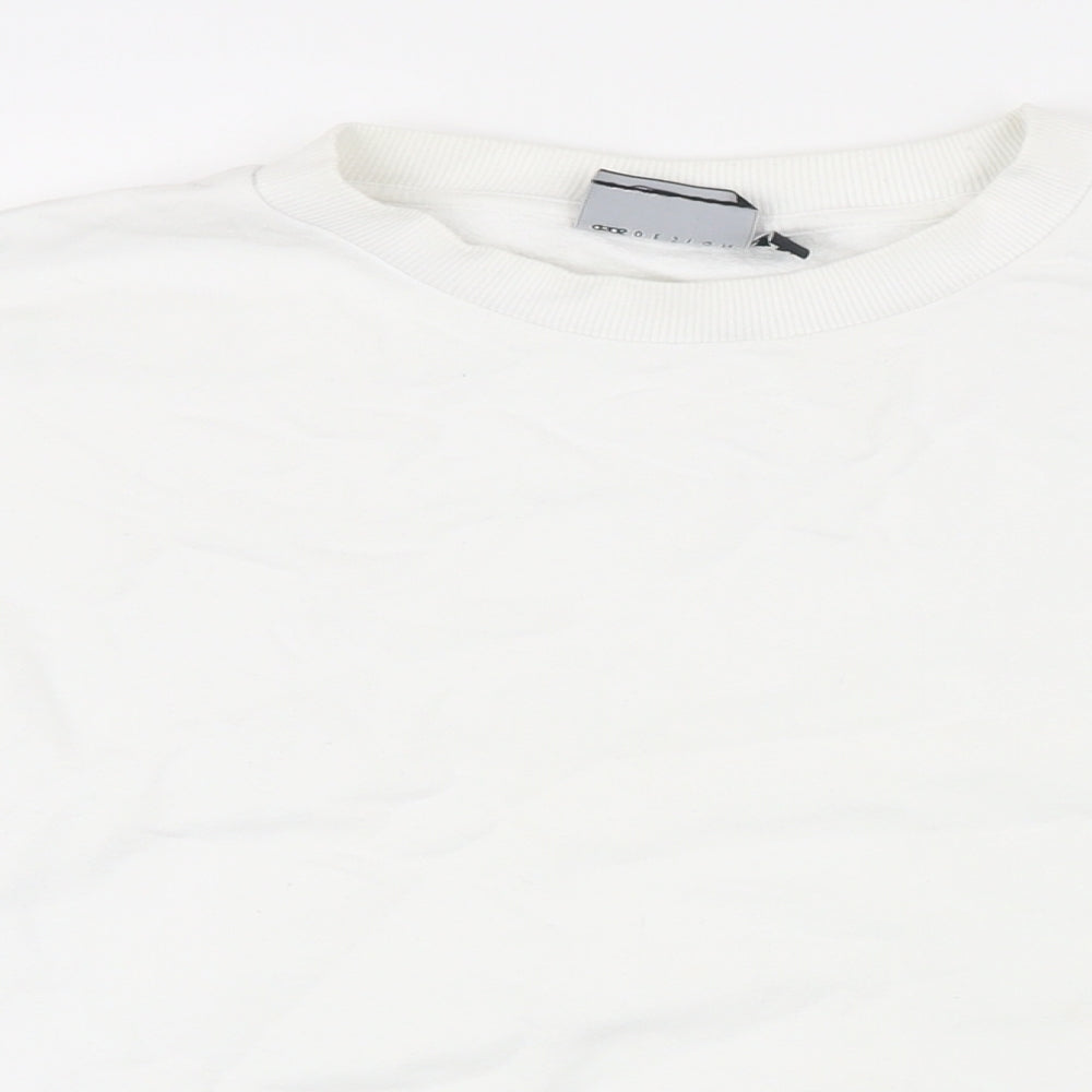 ASOS Womens White Polyester Pullover Sweatshirt Size L
