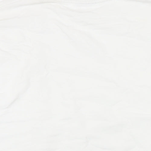 ASOS Womens White Polyester Pullover Sweatshirt Size L