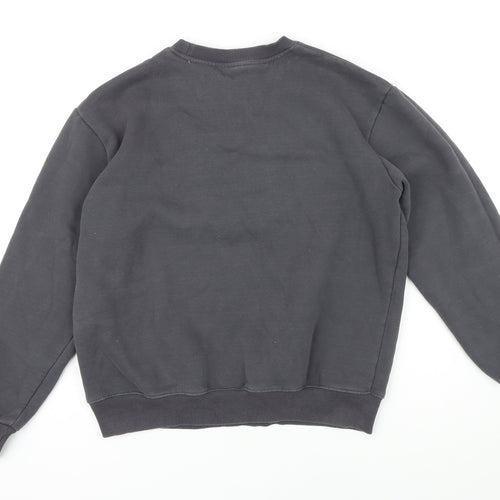 The high grade Boys Grey Cotton Pullover Sweatshirt Size M