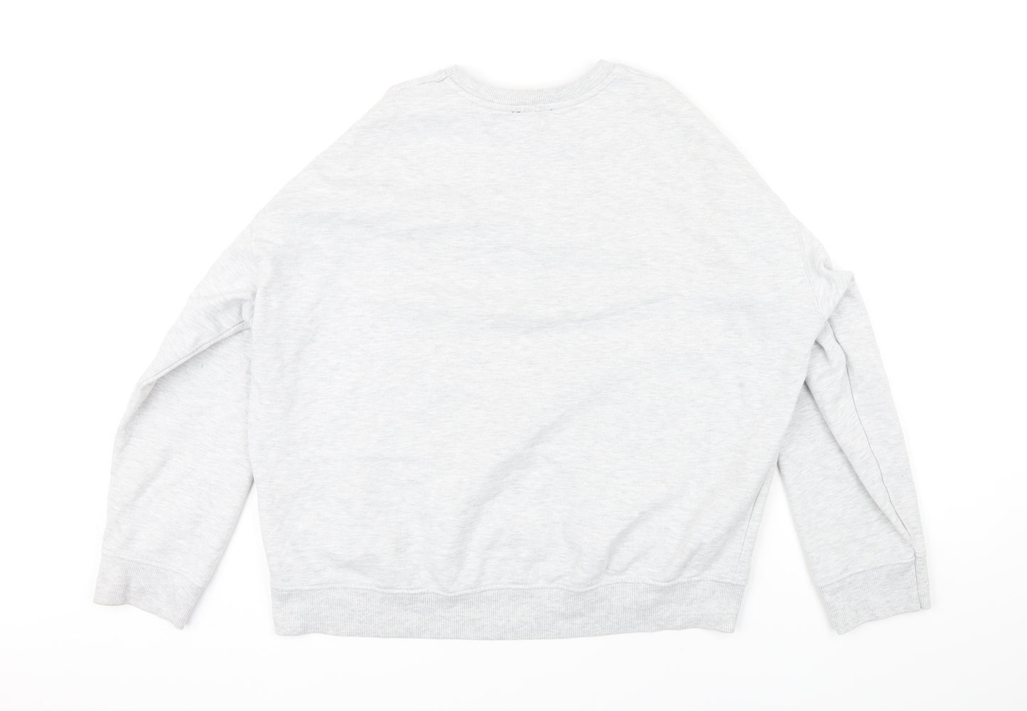 H&M Womens Grey Cotton Pullover Sweatshirt Size M - Paris