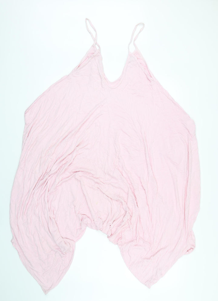 Re Tech UK Womens Pink Cotton Jumpsuit One-Piece Size L