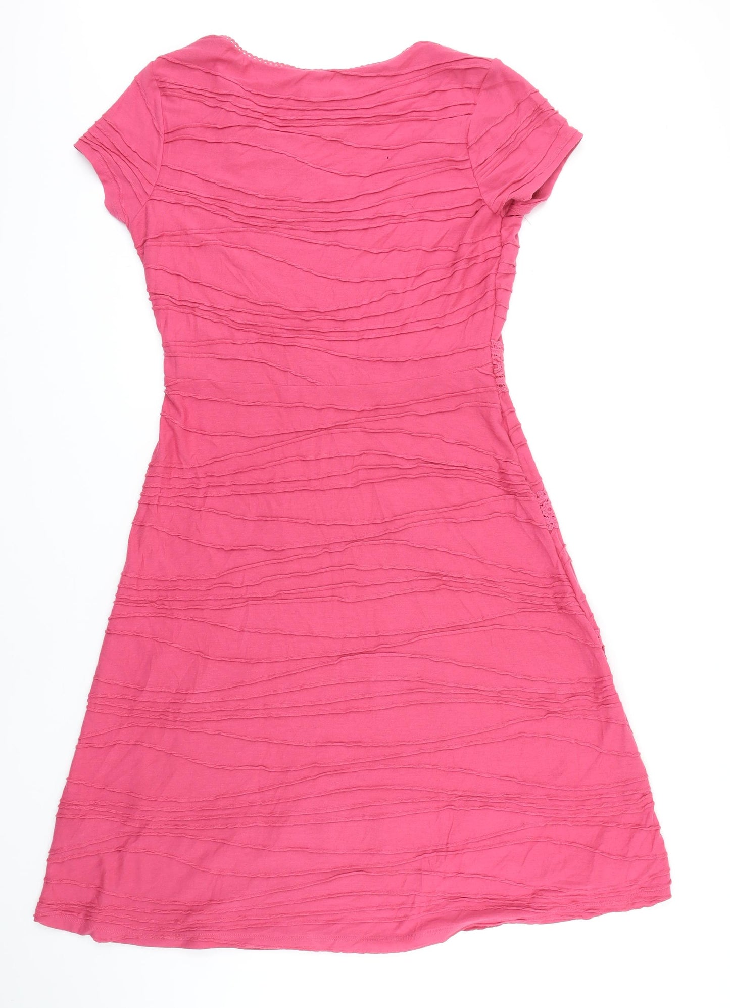 RJR.John Rocha Womens Orange Polyester Shift Size 12 V-Neck