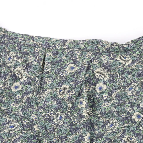 Country Collection Womens Multicoloured Floral Viscose A-Line Skirt Size 22 in Button