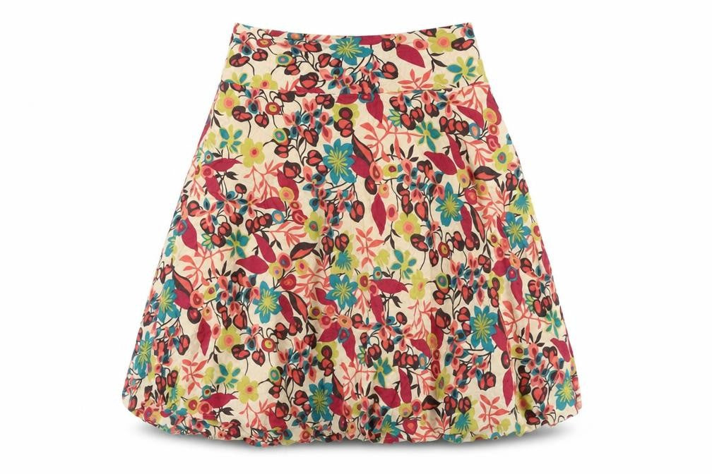 Great plains Womens Multicoloured Floral Cotton A-Line Skirt Size 8 Zip