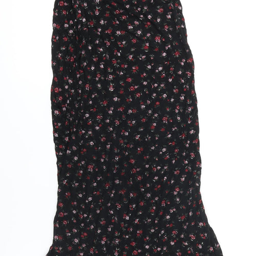 PRETTYLITTLETHING Womens Multicoloured Floral Polyester Tank Dress Size 12 Sweetheart - Side splits