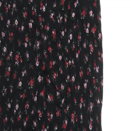 PRETTYLITTLETHING Womens Multicoloured Floral Polyester Tank Dress Size 12 Sweetheart - Side splits
