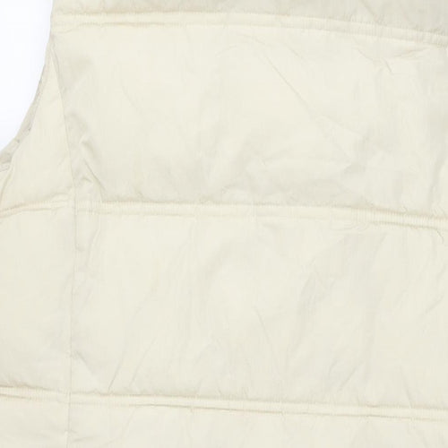 Marks and Spencer Womens Beige Gilet Waistcoat Size 16 Zip