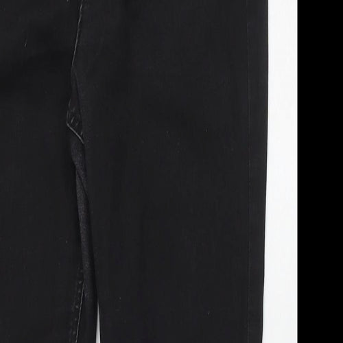 Per Una Womens Black Cotton Skinny Jeans Size 12 L27 in Regular Zip