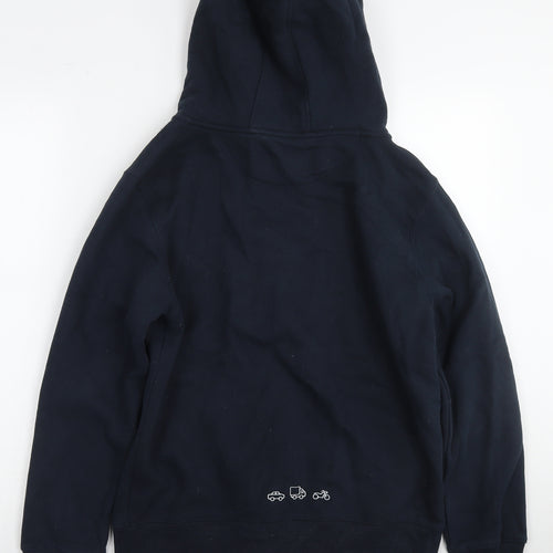 Cotton Ridge Mens Blue Cotton Full Zip Hoodie Size S