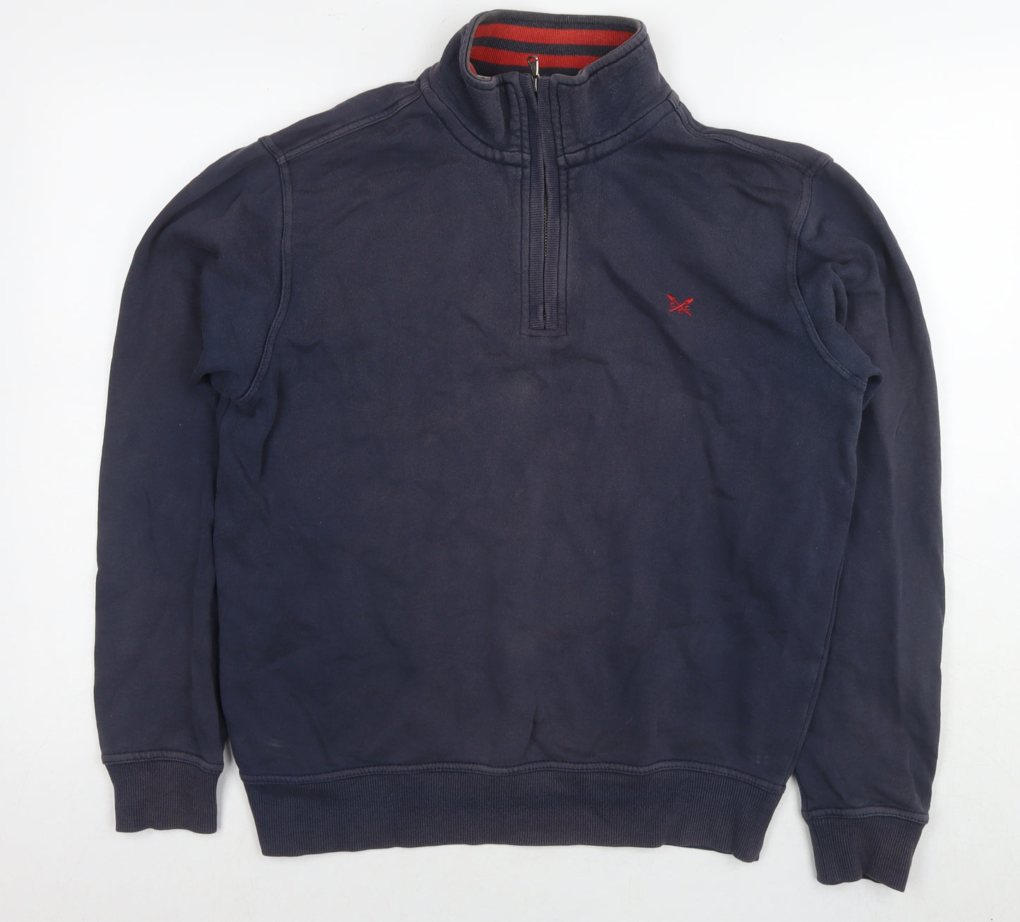 Crew Clothing Mens Blue Cotton Pullover Sweatshirt Size M