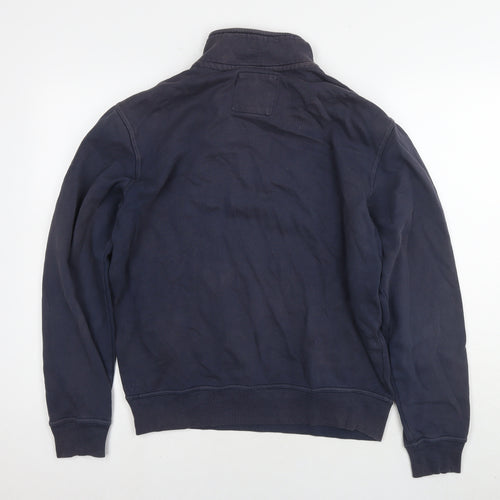 Crew Clothing Mens Blue Cotton Pullover Sweatshirt Size M