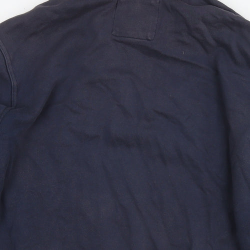 Crew Clothing Mens Blue Cotton Pullover Sweatshirt Size M