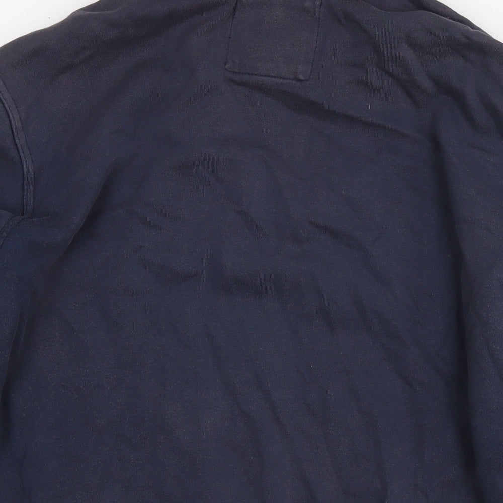 Crew Clothing Mens Blue Cotton Pullover Sweatshirt Size M