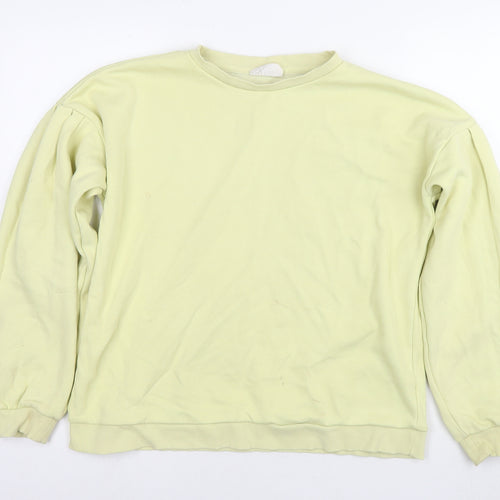 Chelsea Peers Womens Yellow Cotton Pullover Sweatshirt Size M Pullover