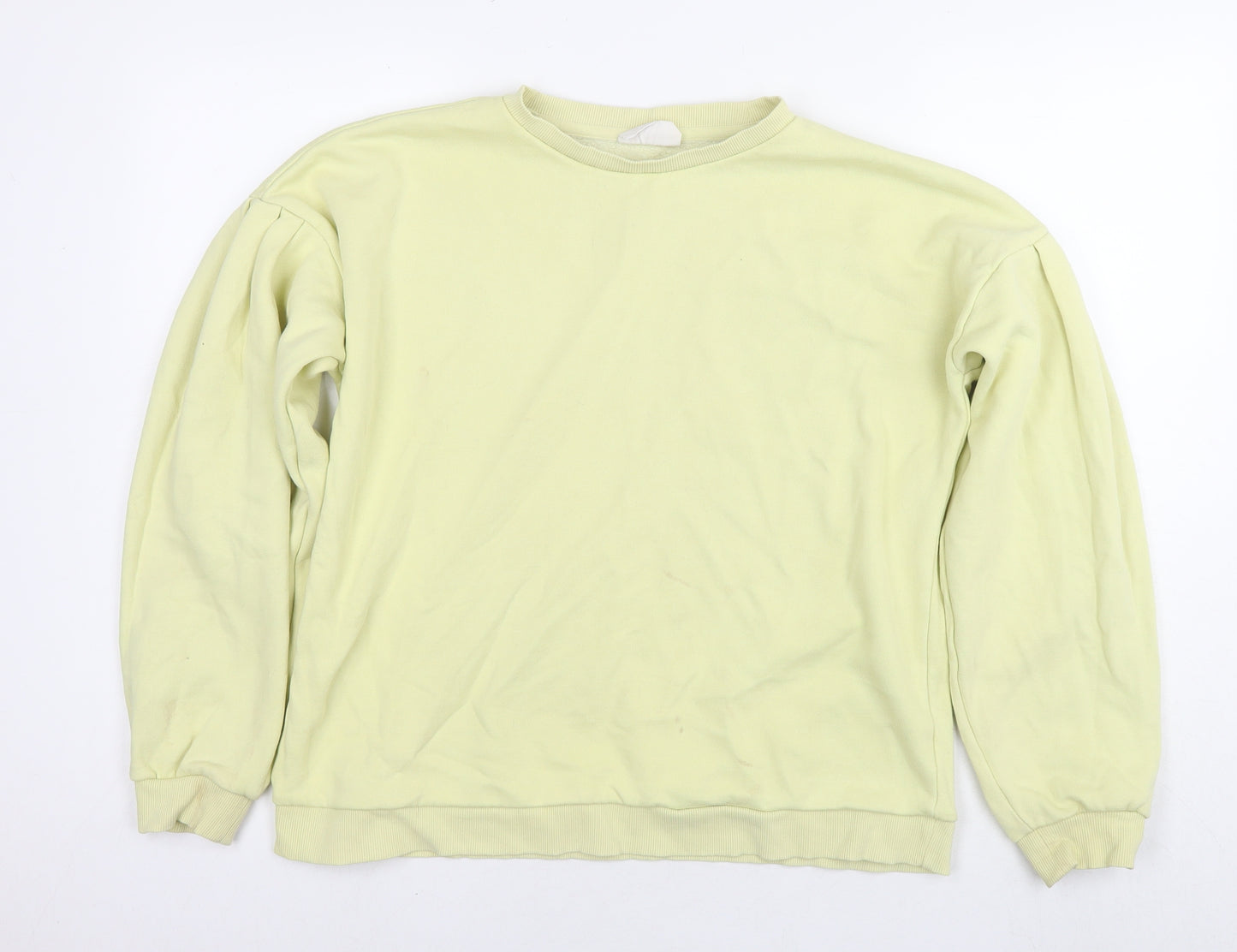 Chelsea Peers Womens Yellow Cotton Pullover Sweatshirt Size M Pullover