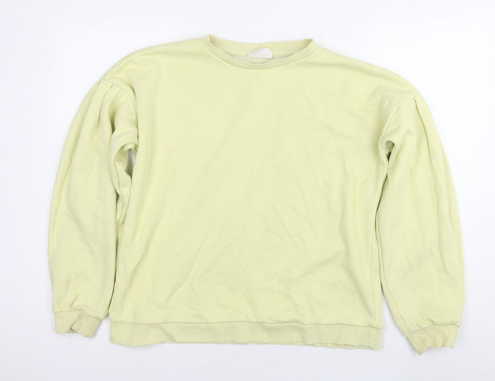 Chelsea Peers Womens Yellow Cotton Pullover Sweatshirt Size M Pullover
