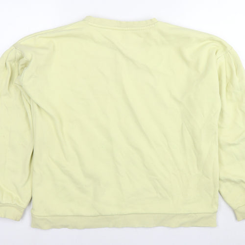Chelsea Peers Womens Yellow Cotton Pullover Sweatshirt Size M Pullover