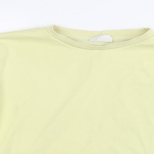 Chelsea Peers Womens Yellow Cotton Pullover Sweatshirt Size M Pullover