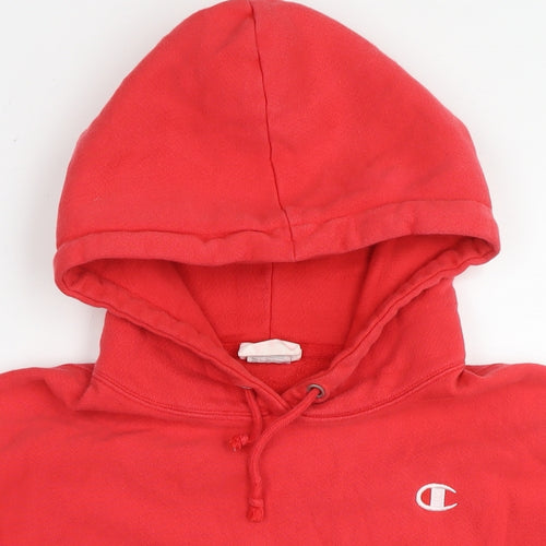 Champion Womens Red Cotton Pullover Hoodie Size XL Pullover