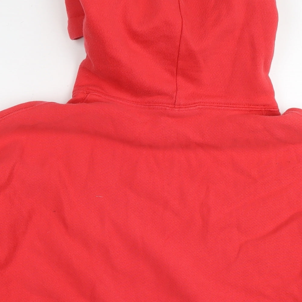Champion Womens Red Cotton Pullover Hoodie Size XL Pullover