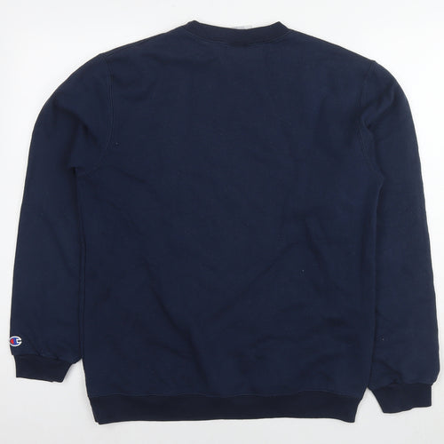 Champion Boys Blue Cotton Pullover Sweatshirt Size XL Pullover