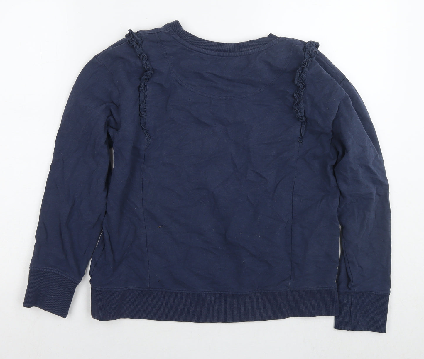 Joules Womens Blue Cotton Pullover Sweatshirt Size 10 Pullover