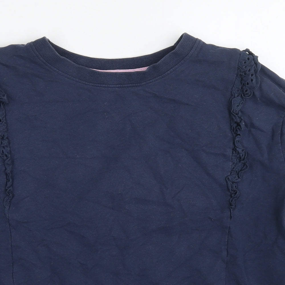 Joules Womens Blue Cotton Pullover Sweatshirt Size 10 Pullover