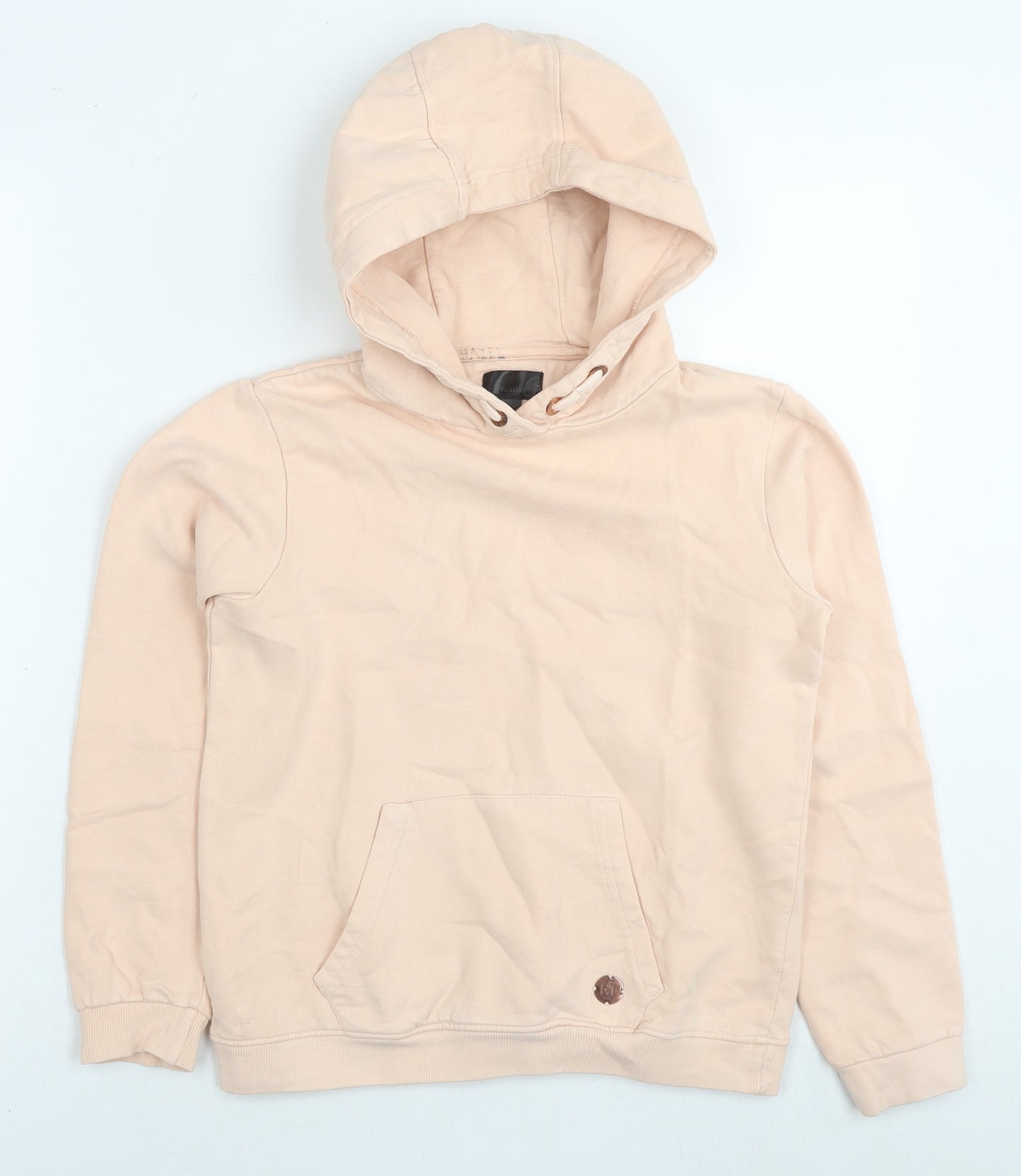 Firetrap Girls Beige Cotton Pullover Hoodie Size 11-12 Years Pullover