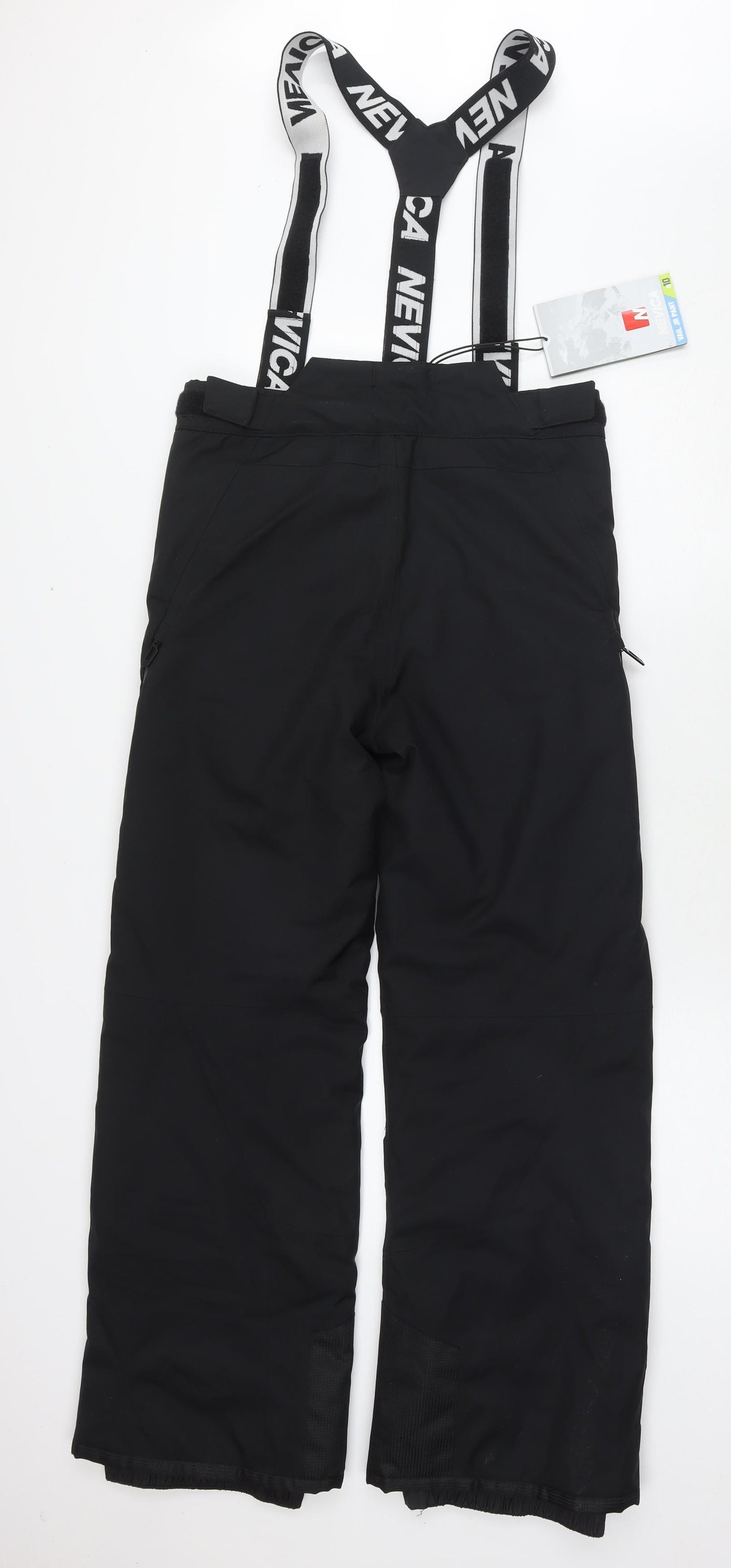 NEVICA Boys Black Polyester Snow Pants Trousers Size 13 Years L27 in Regular Zip