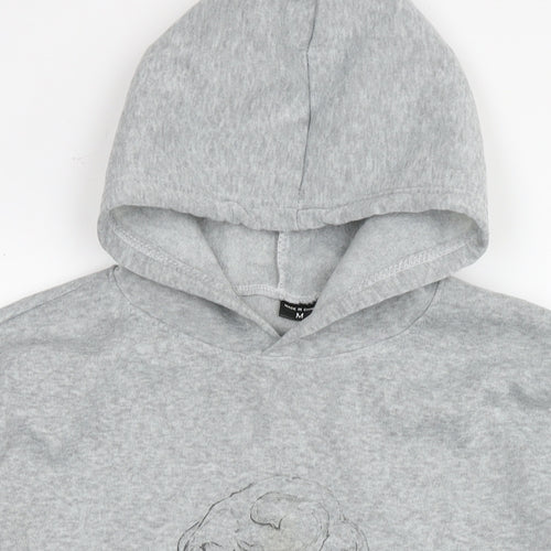 Michelangelo - David Mens Grey Polyester Pullover Hoodie Size S - Logo